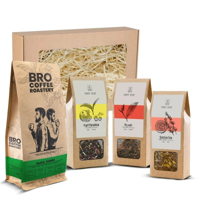 Presentset med kaffe från Bro Coffee Roastery och te från Mary Rose