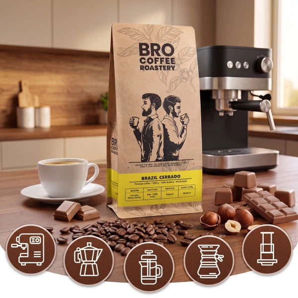 Set Bro Coffee Roastery Brazil Samba + Brazil Cerrado 2x1kg (2kg)
