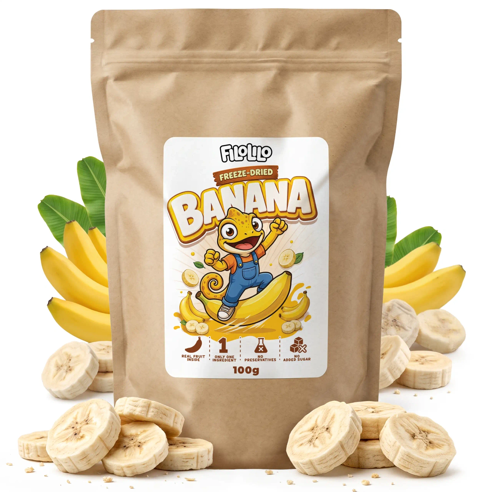 FiloLilo frystorkad banan