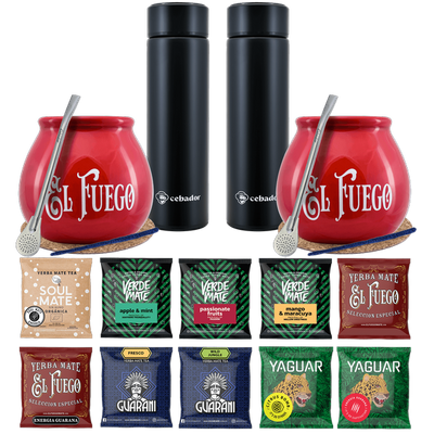 Yerba Mate termos bombilla set för två 500 g
