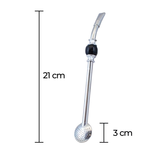 Bombilla Bomba med svart sten