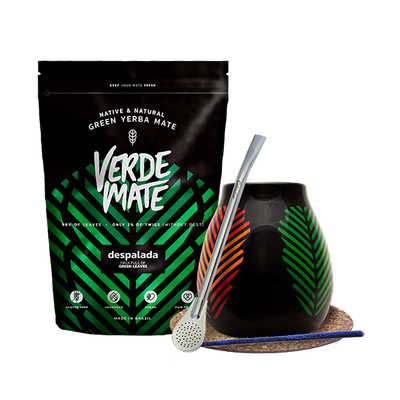 Startpaket Bombilla Mate Kopp + mate-te Verde