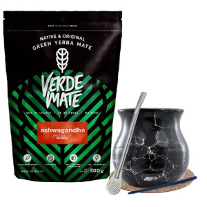 Komplett sats för Yerba Mate, matero, bombilla