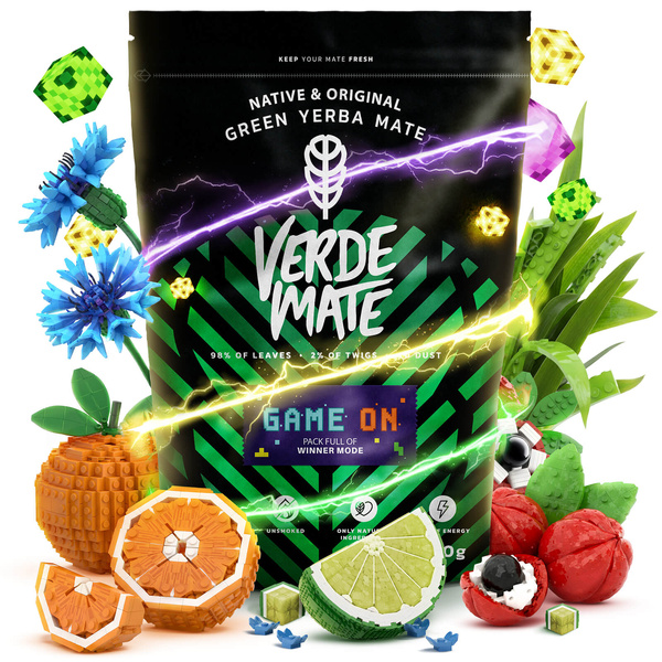 Yerba Mate Set Verde Mate Game On 400g 0,4kg Kalebass + Bombilla
