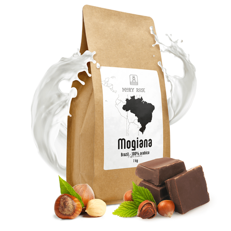 Mary Rose - kaffe med hela bönor Brasilien Mogiana premium 1 kg