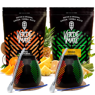 Set Yerba Mate Bombilla Kalebass för två 1kg