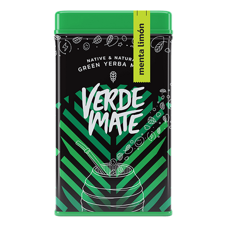 Yerbera – Metallburk + Verde Mate Green Menta Limón 0,5 kg