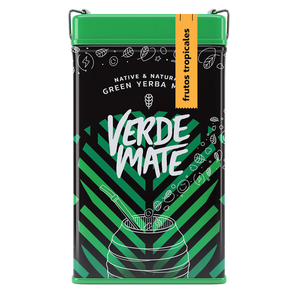 Yerbera – Metallburk + Verde Mate Green Frutos Tropicales 0,5 kg