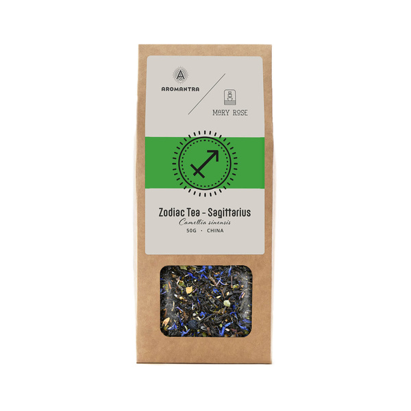 Aromantra x Mary Rose – Zodiaken Te – Skytten (svart te) 50 g