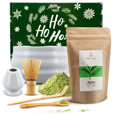 Presentset för bryggning av Matcha te