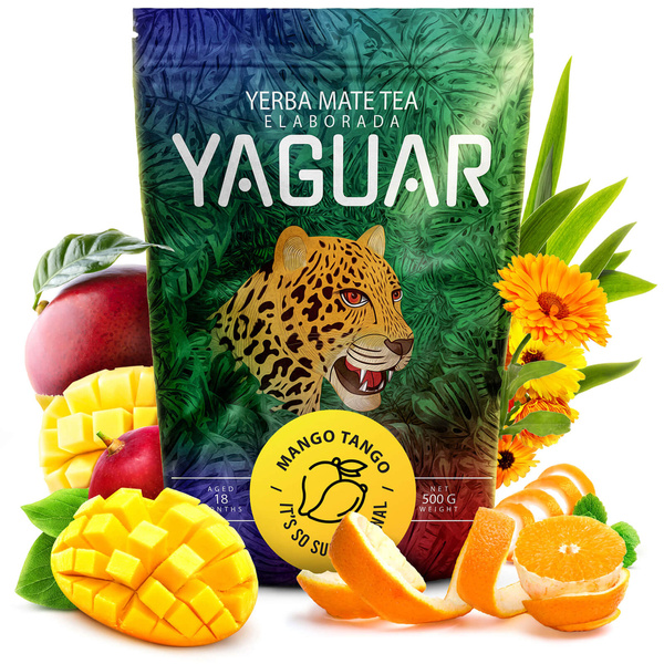 Yerba Mate-set för två: Yaguar 2x500g + 2x Kalebass + 2x Bombilla