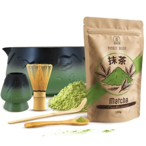 Set för bryggning av Matcha te