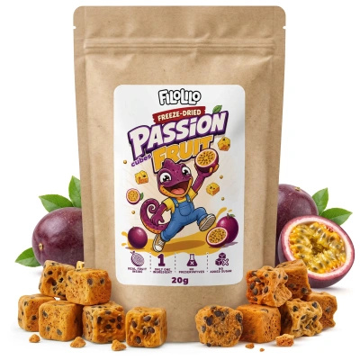 FiloLilo – Frystorkad passionsfrukt (tärningar) 20 g