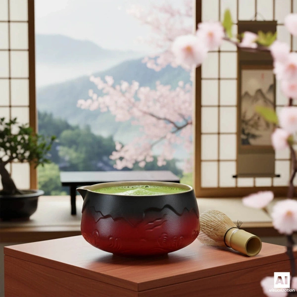 Set för bryggning av Matcha te