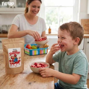 FiloLilo – Frystorkade jordgubbar (skivor) 20 g