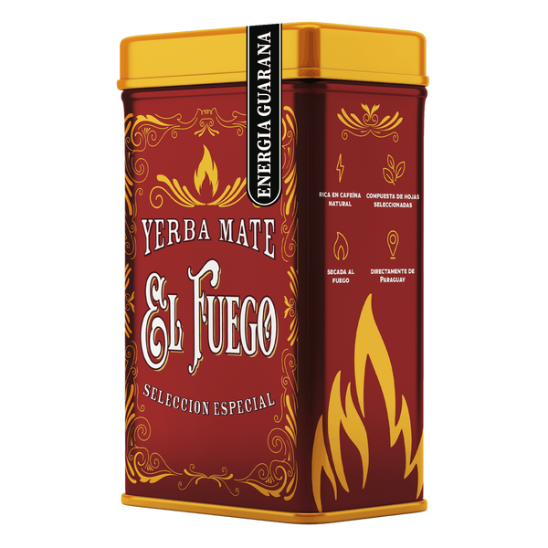Yerbera – Metallburk + El Fuego Energia Guarana 0,5 kg