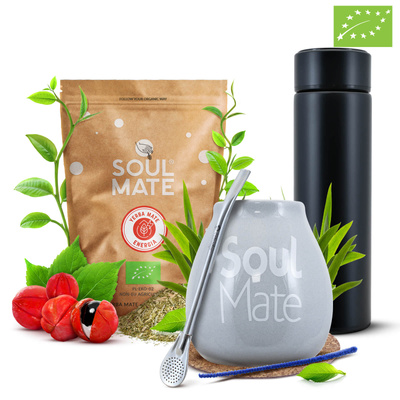 Set Yerba Soul Mate Energia 500g 0,5kg Termos