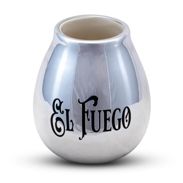 Yerba Mate-set: El Fuego Elaborada 1kg + Kalebass + Bombilla