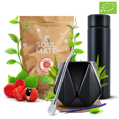 Set Yerba Soul Mate Energia Termos 0,5kg 500g