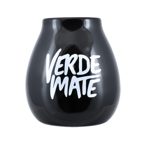 Keramisk matekopp med Verde Mate-logotyp (svart) 350 ml