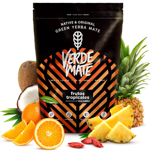 Yerba Verde Mate Green Frutos Tropisk frukt 1kg