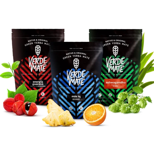 Yerba Mate Verde Mate Fruktpaket 3x500g
