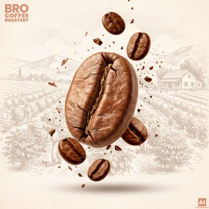 Bro Coffee Roastery – Hela bönor kaffe Crema Rumba 1 kg