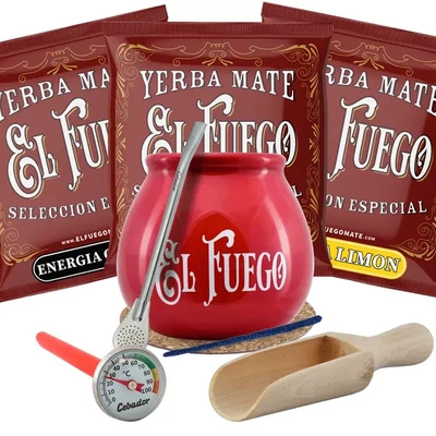 Yerba Mate Set 3x50g Kalebass Bombilla