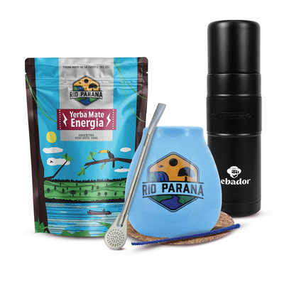 Yerba Mate Set Rio Parana 500g 0,5kg Yerbomos XL + Kalebass + Bombilla