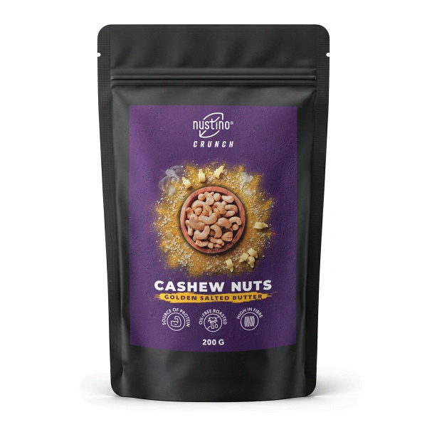 Nustino Crunch – Rostade cashewnötter – Golden Salted Butter 200 g