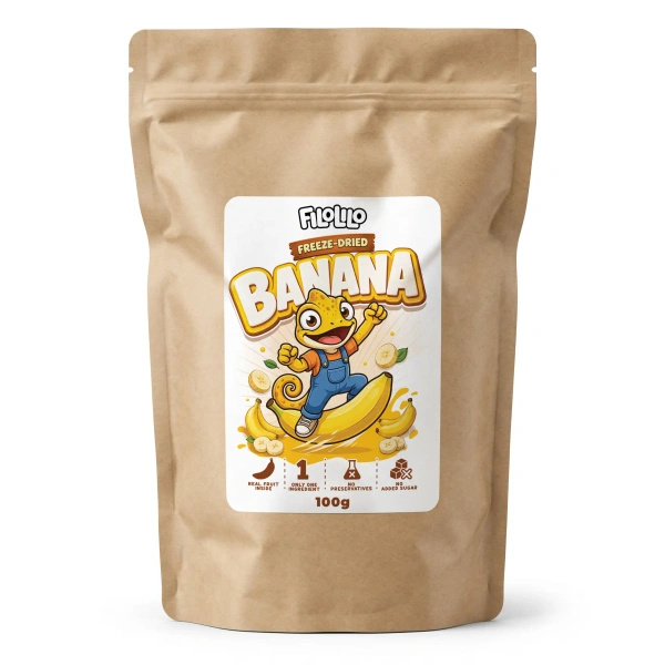 FiloLilo – Frystorkade bananer (skivor) 100 g