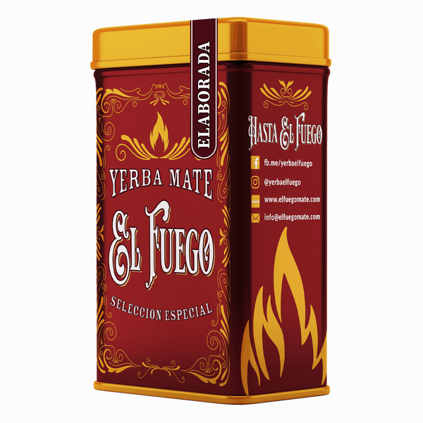 Yerbera – Metallburk + El Fuego Elaborada 0,5 kg