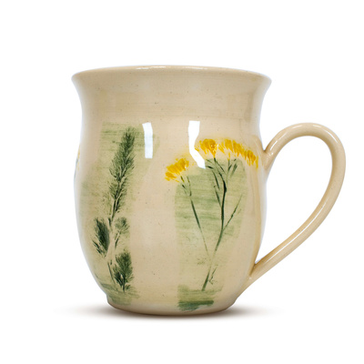 Keramikkopp Flora Yellow 350 ml – Crater-serien