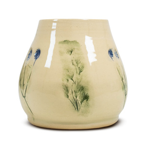 Keramisk kalebass Flora Blue 300 ml – Crater-serien