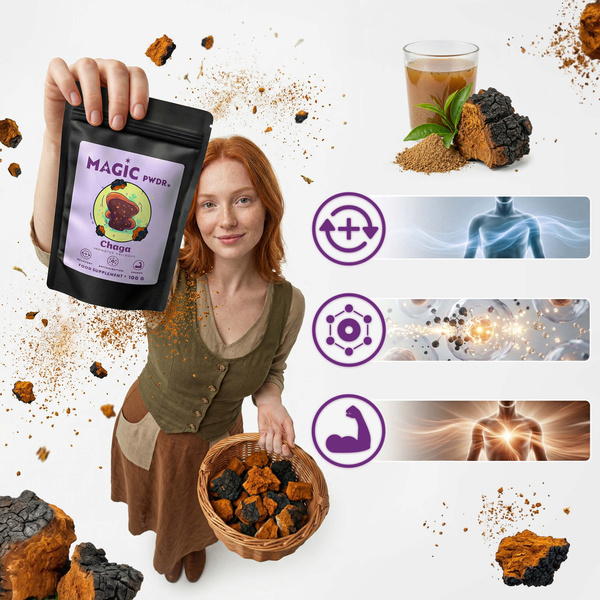 Magic Pwdr – Chaga – Sprängticka 100 g