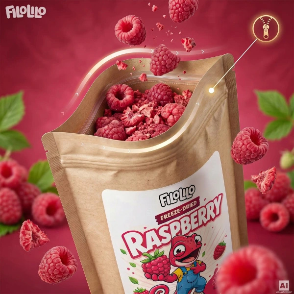 FiloLilo – Frystorkat hallon 100 g