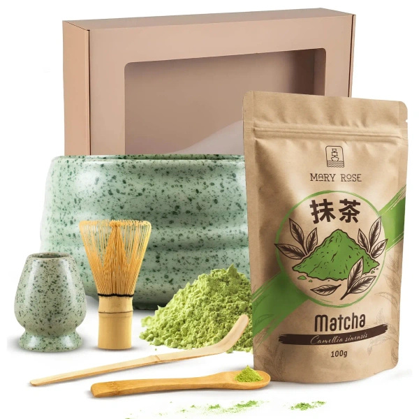 Presentset för bryggning av Matcha te