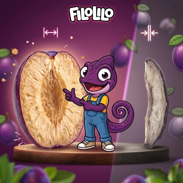 FiloLilo – Frystorkade plommon (halvor) 20 g