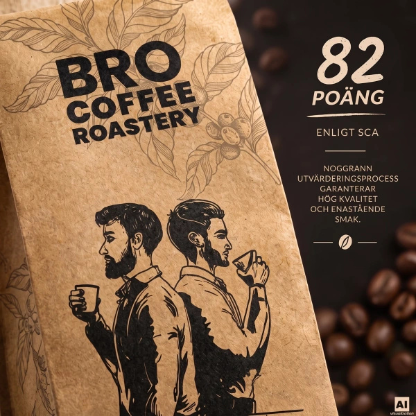 Bro Coffee Roastery – Hela bönor kaffe Brazil Mogiana Premium 1 kg