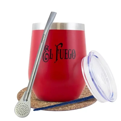 Röd TERMOLID på väg mot El Fuego yerba mate