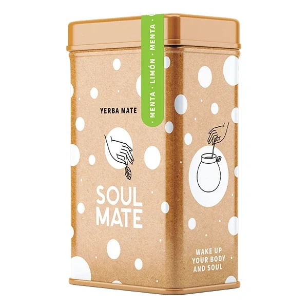 Yerbera – Metallburk + Soul Mate Orgánica Menta Limon 0,5 kg