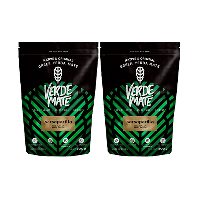 Yerba Verde Mate Grön SARSAPARILLA 1kg Despalada