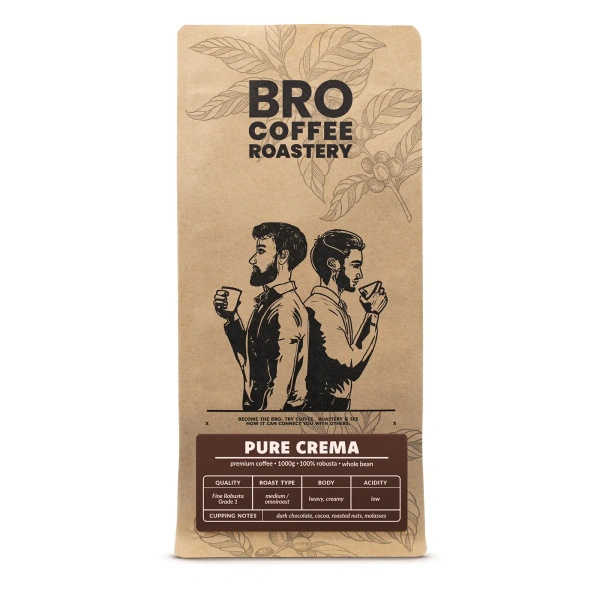 Bro Coffee Roastery – Hela bönor kaffe Pure Crema 1 kg