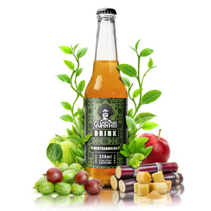 Guarani Drink – Kallbryggt Yerba Mate-avkok – Mentha & Boldo 330 ml
