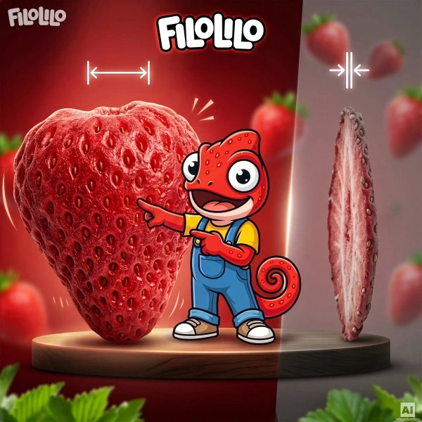 FiloLilo – Frystorkade jordgubbar (hela) 20 g