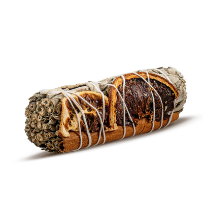 Vit Salvia med kanel och apelsin – Rökelse 20-30 g (bunt)