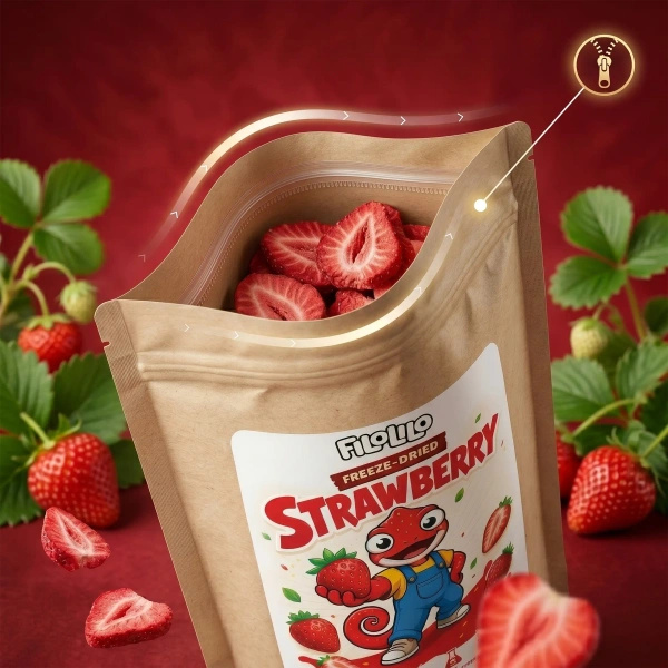 FiloLilo – Frystorkade jordgubbar (skivor) 20 g
