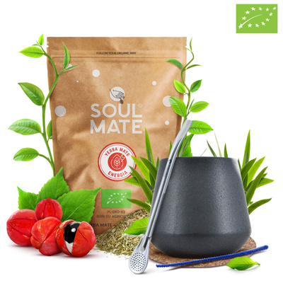 STARTER KIT FÖR YERBA MATE BOMBILLA KALEBASS 500 g