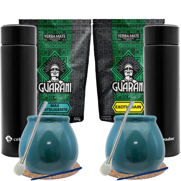 Yerba Mate Set för två + Termos