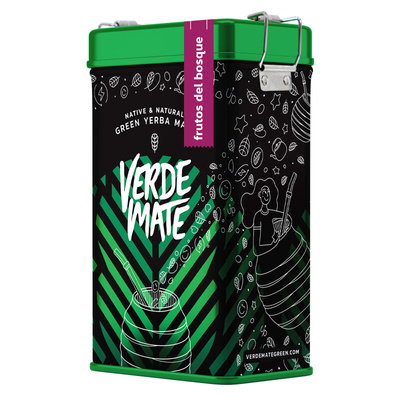 Yerbera – Metallburk + Verde Mate Green Frutos del Bosque 0,5 kg